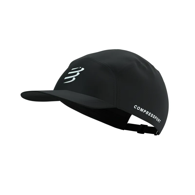 Compressport 5 Panel Running Cap in Black
