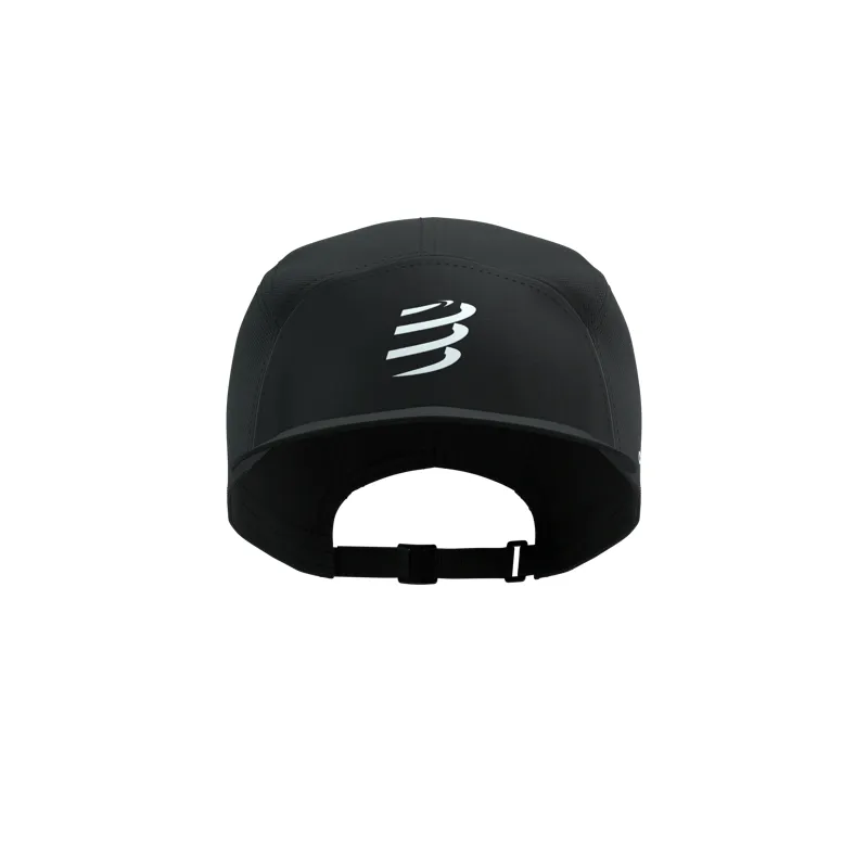 Compressport 5 Panel Running Cap in Black-1