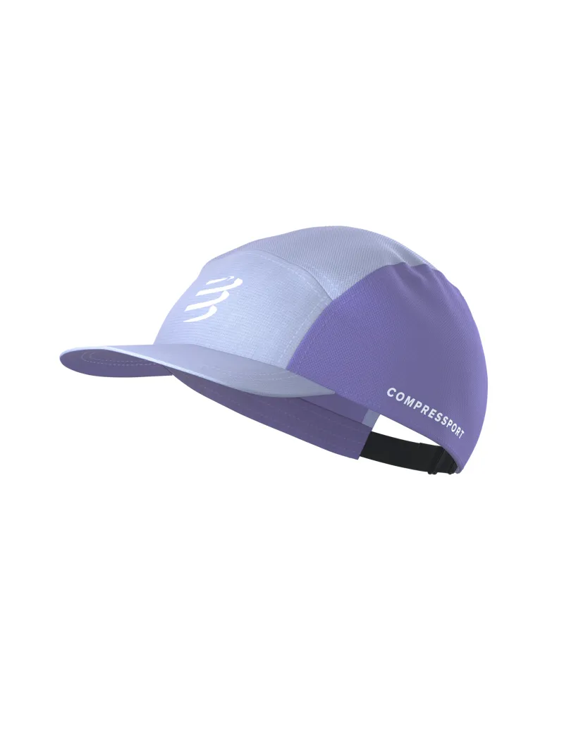 Compressport 5 Panel Running Cap in Lavender/Aster Purple