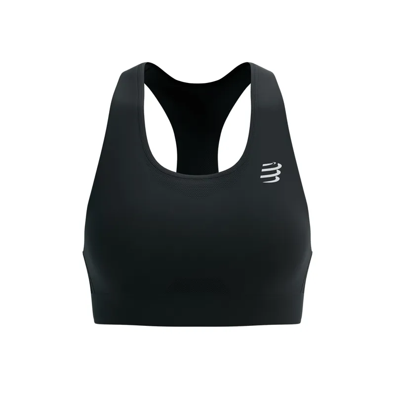 CompresSport Feelfree Seamless Running Bra in Black