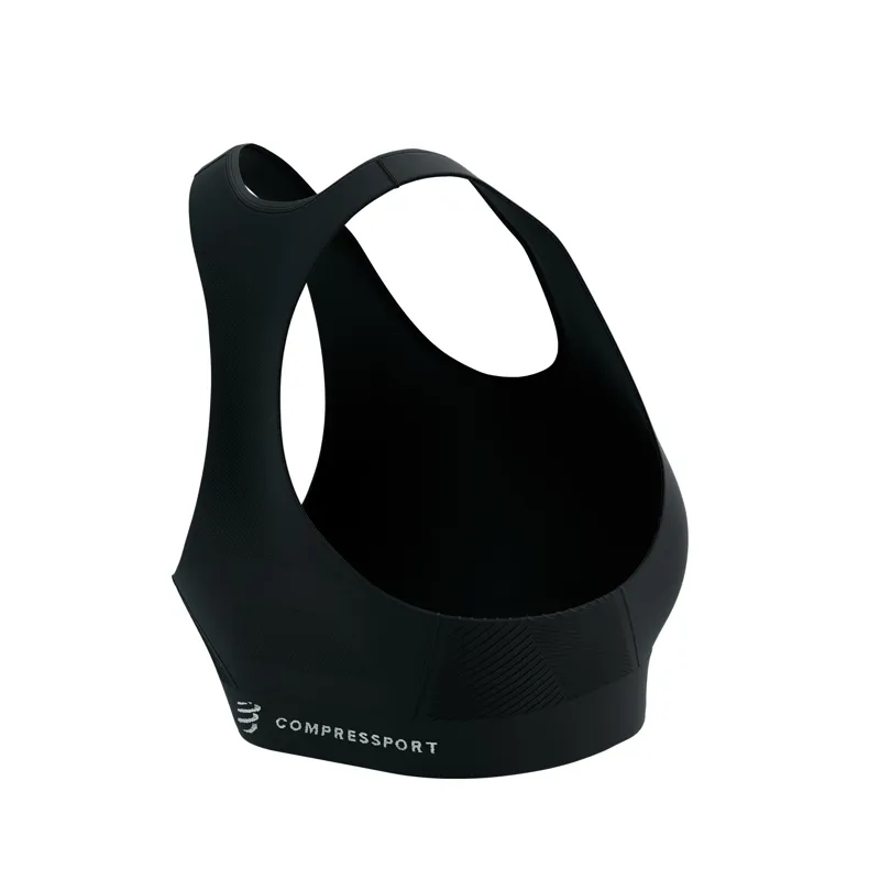 CompresSport Feelfree Seamless Running Bra in Black-3