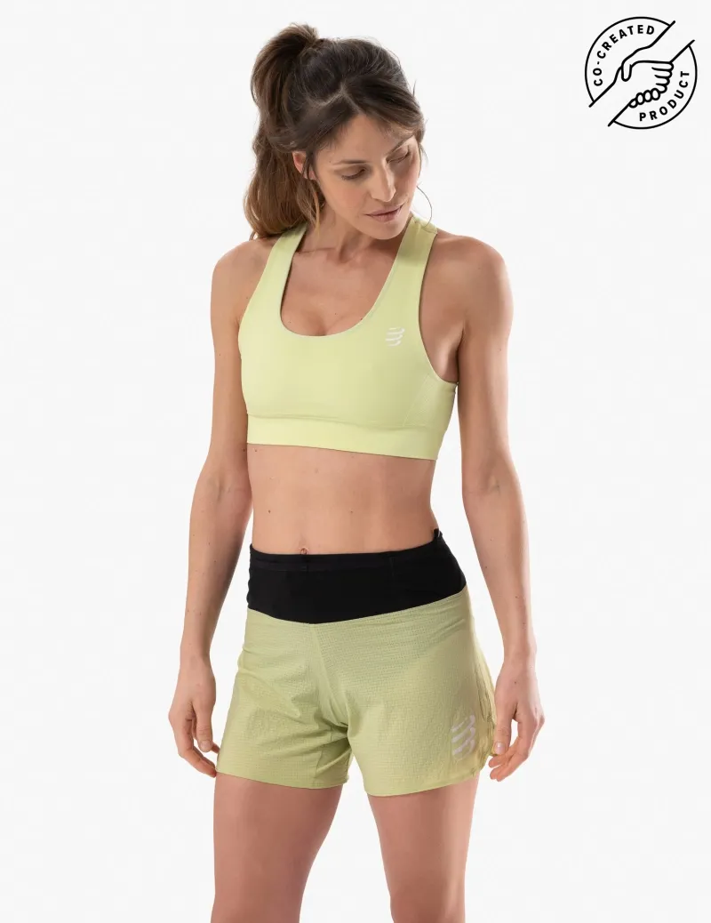 CompresSport Feelfree Seamless Bra in Shadow Lime
