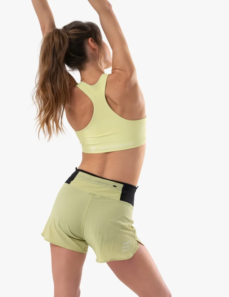 CompresSport Feelfree Seamless Bra in Shadow Lime-2