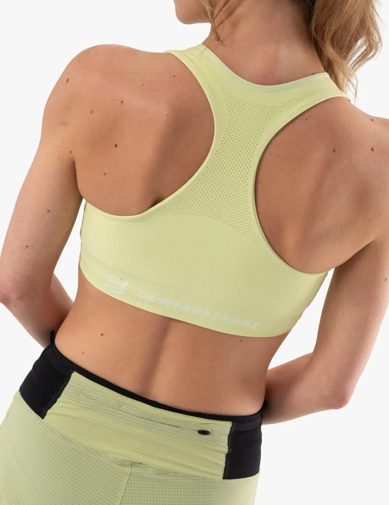 CompresSport Feelfree Seamless Bra in Shadow Lime-5