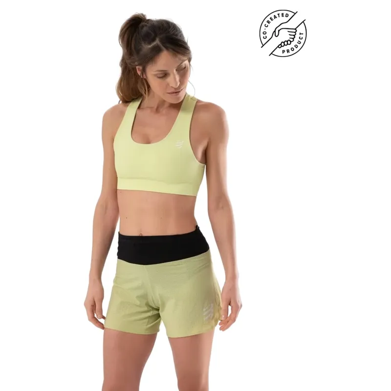 CompresSport Feelfree Seamless Bra in Shadow Lime