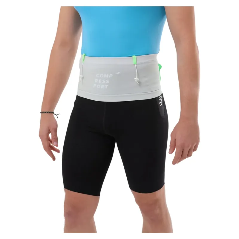 Compressport Free Belt Pro in Gray Violet/Neon Green