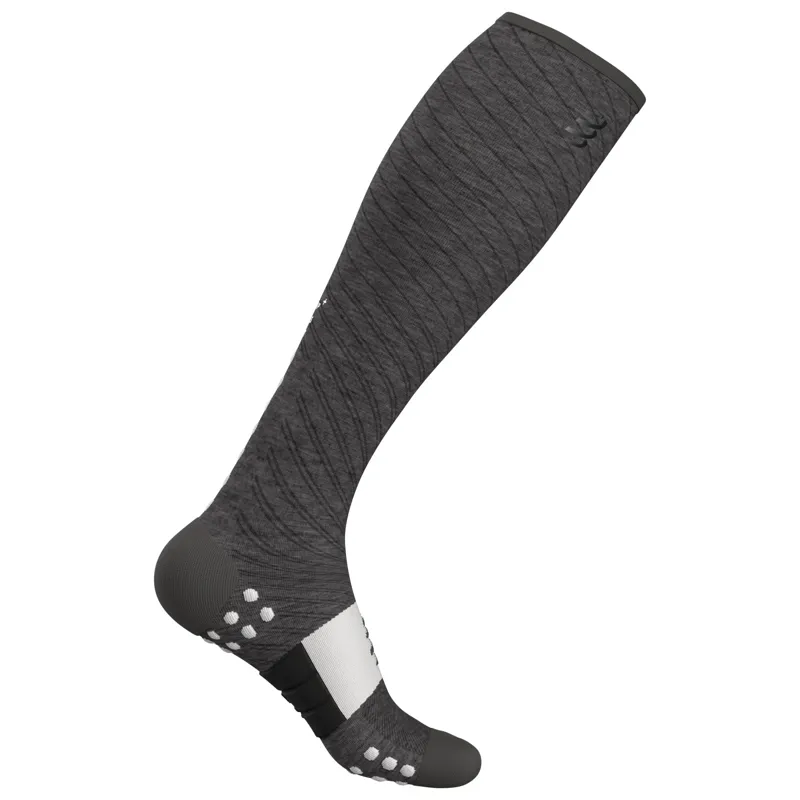 CompresSport Full Socks Recovery in Grey Melange-2