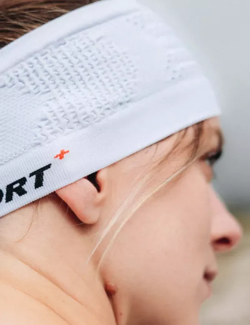 Compressport Headband On/Off in White-2