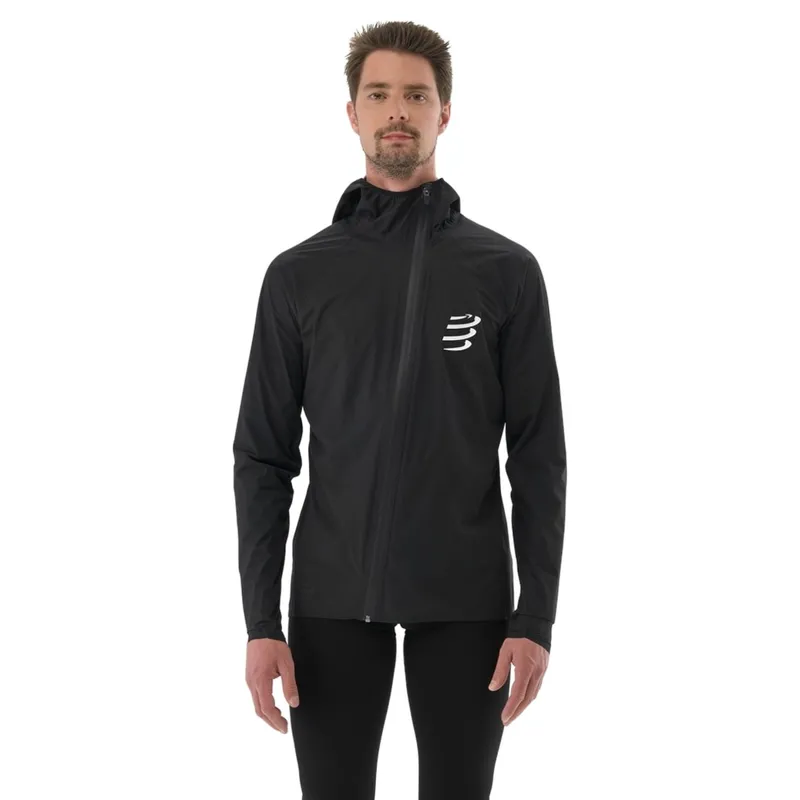 CompresSport Hurricane Waterproof 10/10 Jacket Mens in Black