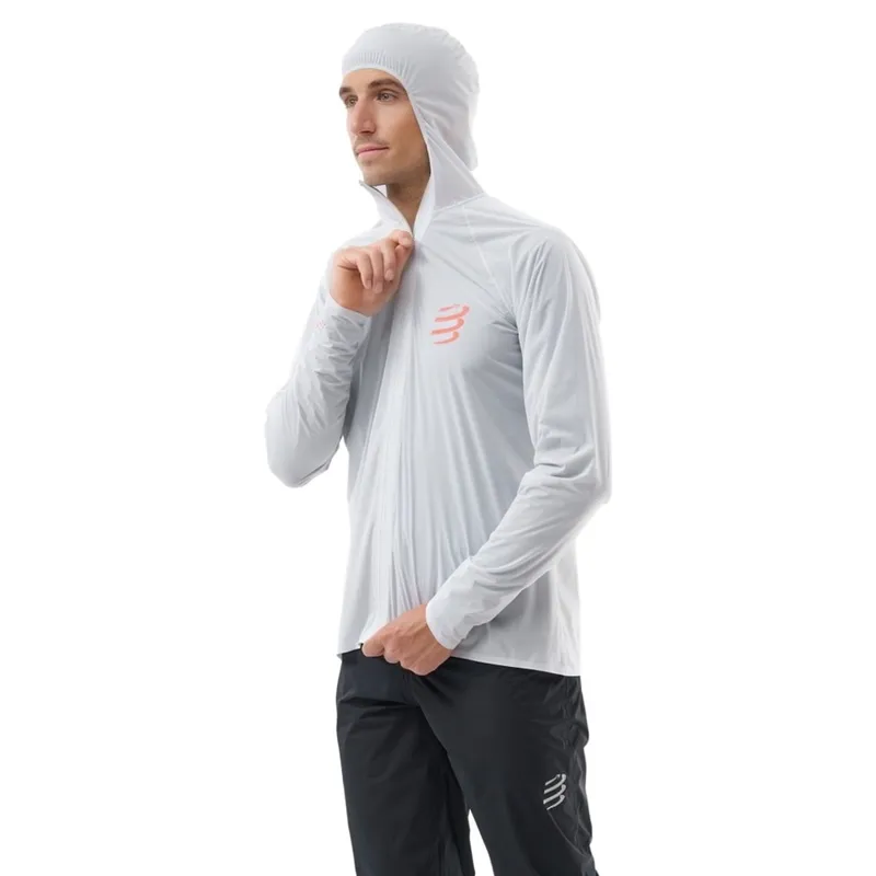 CompresSport Hurricane Waterproof 10/10 Jacket Unisex in Grey Dawn-2