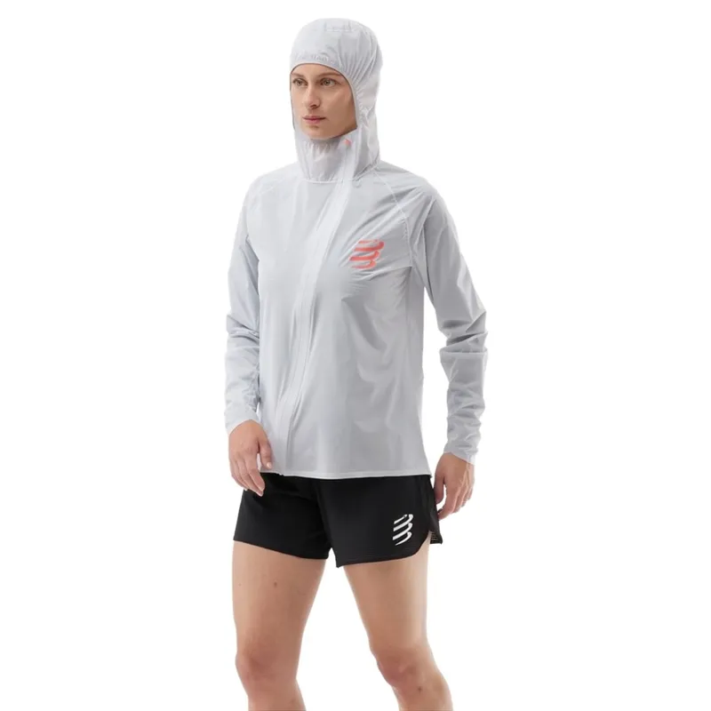 CompresSport Hurricane Waterproof 10/10 Jacket Womens in Grey Dawn-2