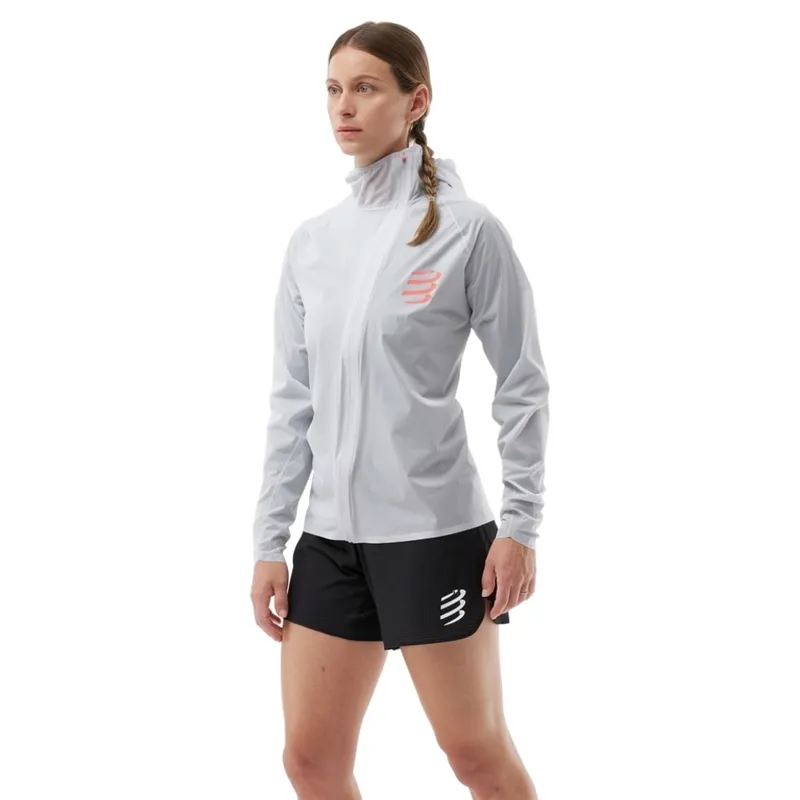 CompresSport Hurricane Waterproof 10/10 Jacket Womens in Grey Dawn