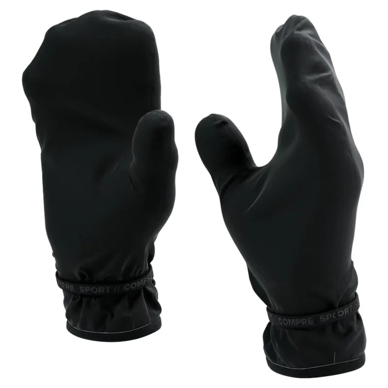 CompresSport Hurricane Waterproof Mittens in Black-2
