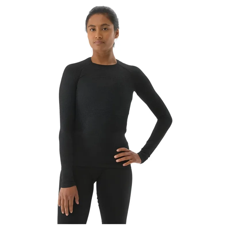 Compressport On/Off Base Layer Womens Long Sleeve Top in Black