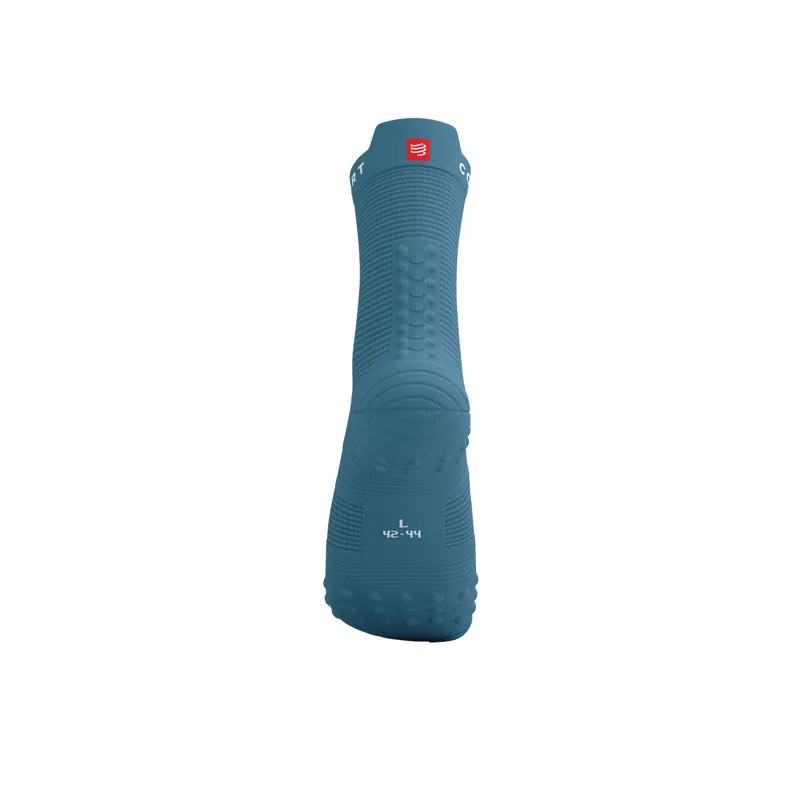 CompresSport Pro Racing Socks V4.0 Run High in Niagra Blue/White-7