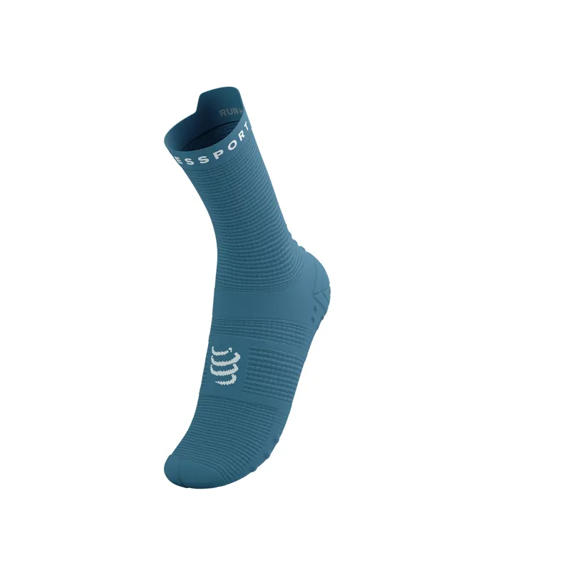 CompresSport Pro Racing Socks V4.0 Run High in Niagra Blue/White-1