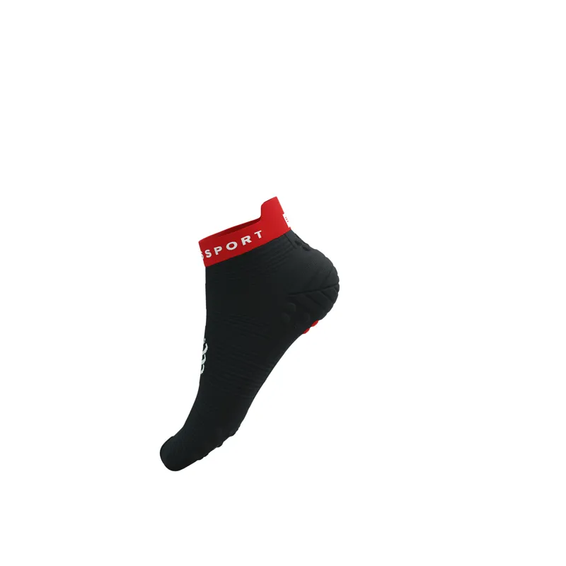 CompresSport Pro Racing Socks V4.0 Run Low in Black Core Red-2
