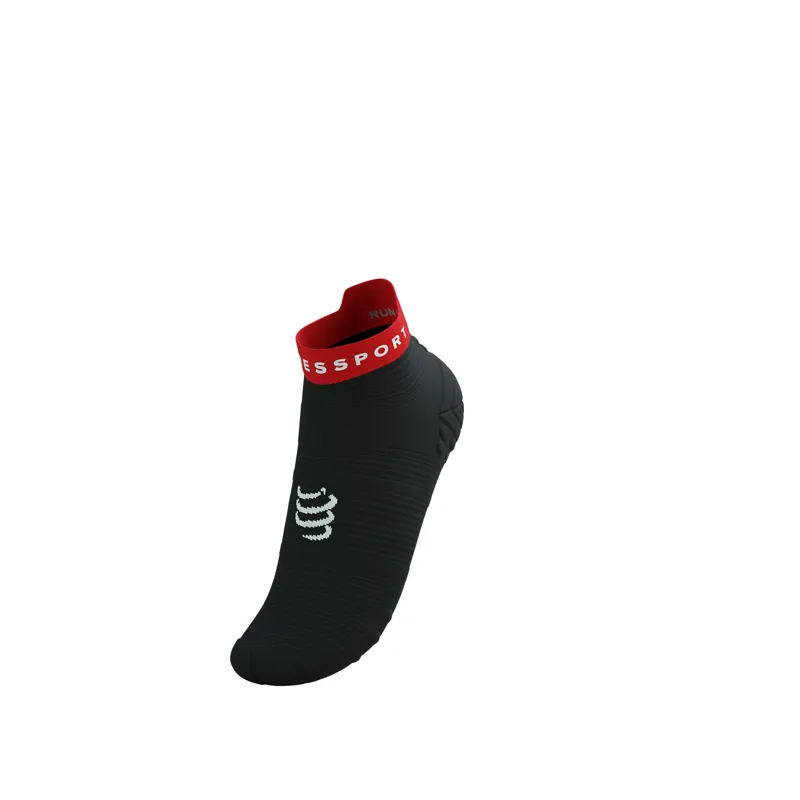 CompresSport Pro Racing Socks V4.0 Run Low in Black Core Red-3