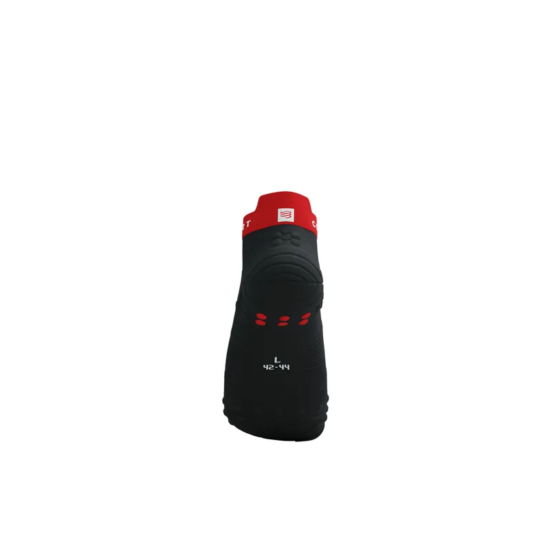 CompresSport Pro Racing Socks V4.0 Run Low in Black Core Red-5