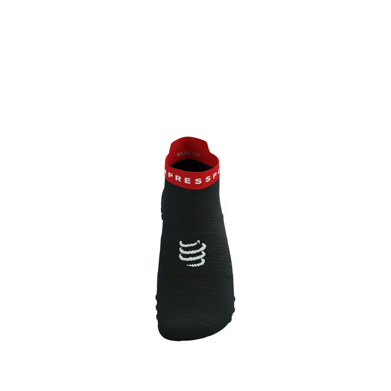 CompresSport Pro Racing Socks V4.0 Run Low in Black Core Red-8
