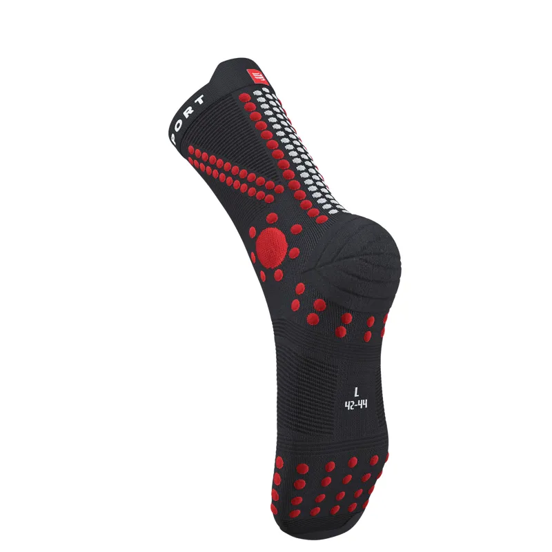 Compressport Pro Racing Socks v4.0 Trail in Black/Red-6