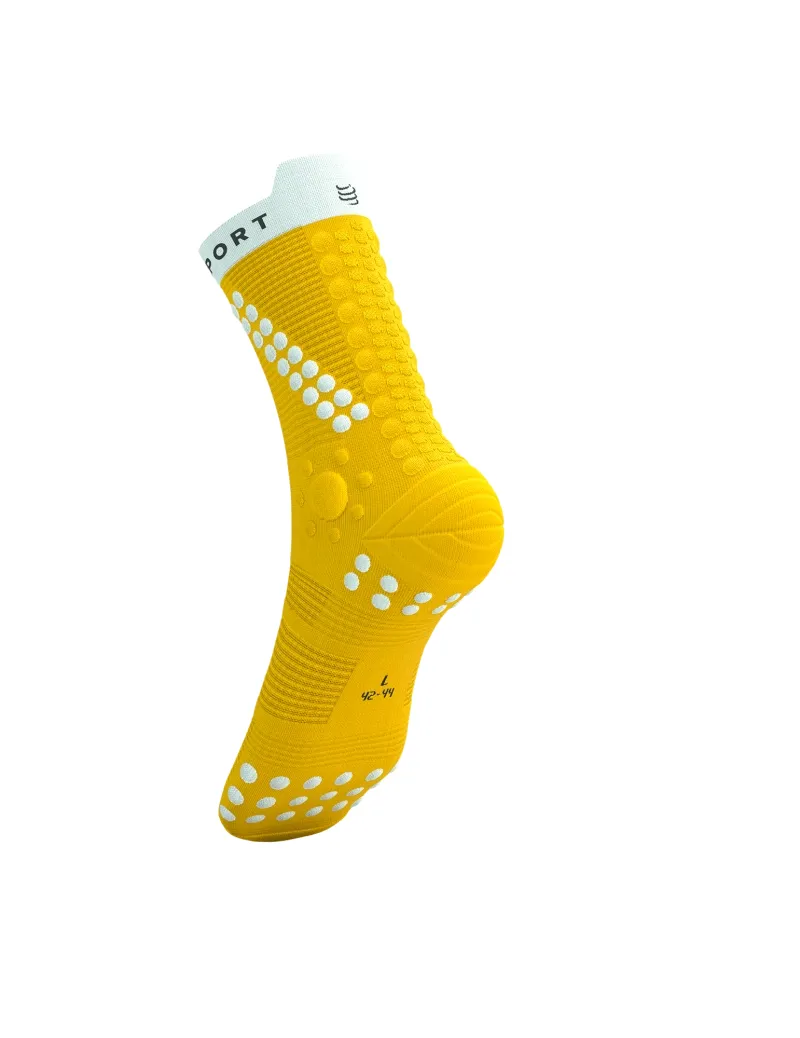 Compressport Pro Racing Socks v4.0 Trail in Lemon/White-2