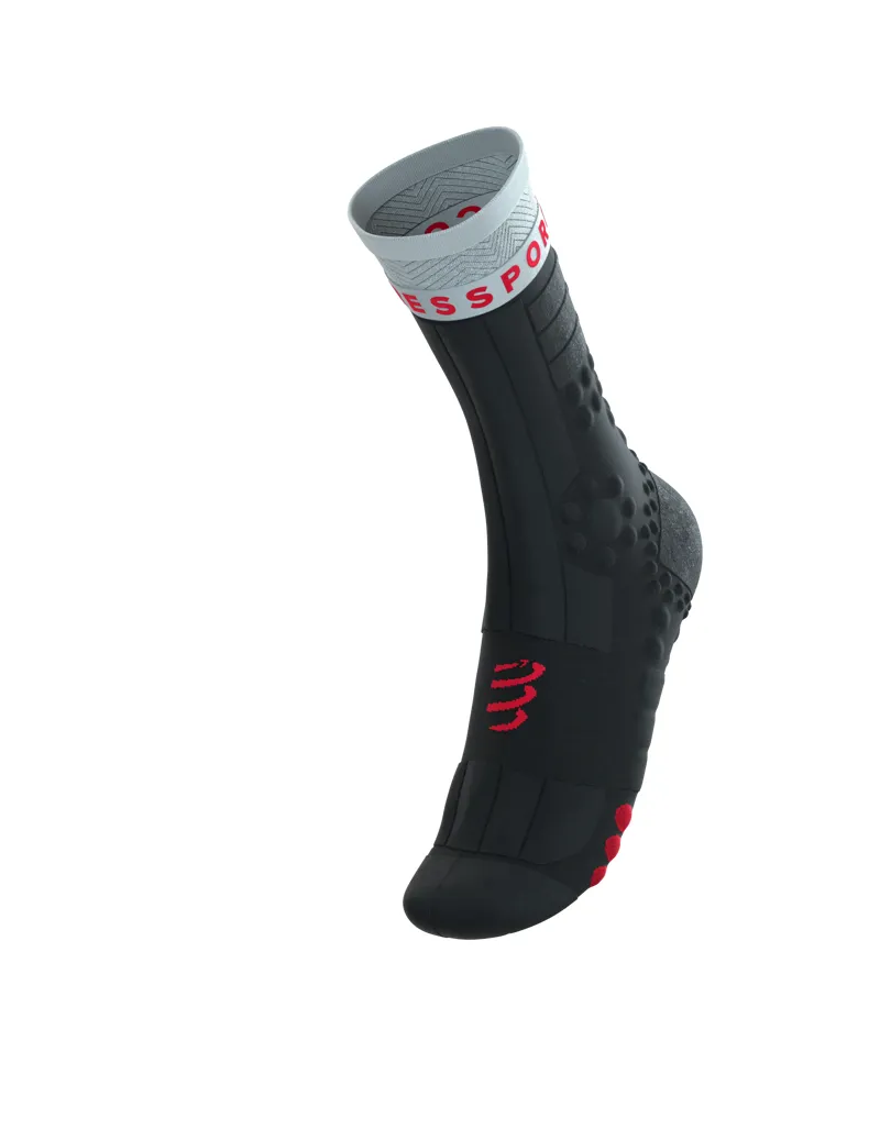 Compressport Pro Racing Socks Winter Trail in Black/Gray Violet-8
