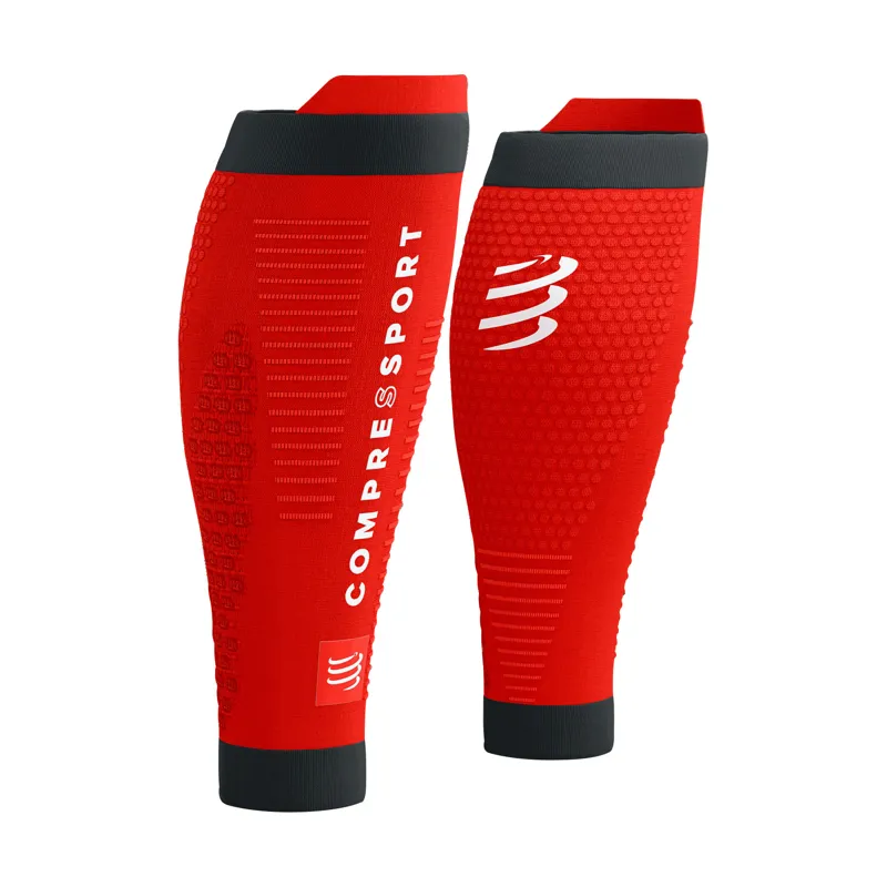 CompresSport R2 3.0 Calf Sleeves in Red/Black