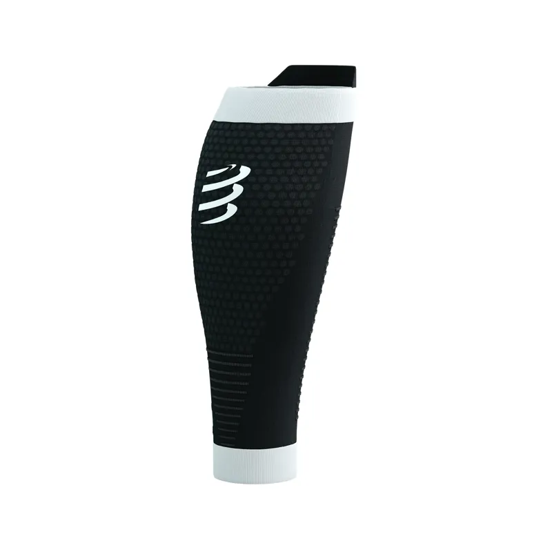 CompresSport R2 3.0 Calf Sleeves in Black/White-4