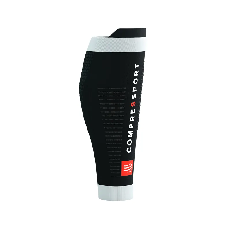 CompresSport R2 3.0 Calf Sleeves in Black/White-1