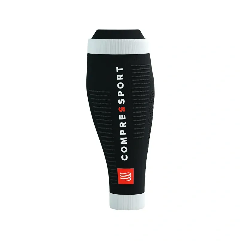 Compressport R2 3.0 Calf Sleeves in Black/White-3