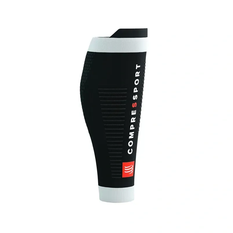 Compressport R2 3.0 Calf Sleeves in Black/White-2