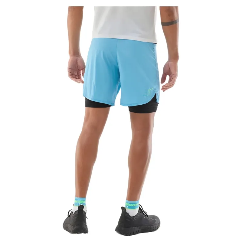 Compressport Trail Racing 2-In-1 Short Mens in Norse Blue-2
