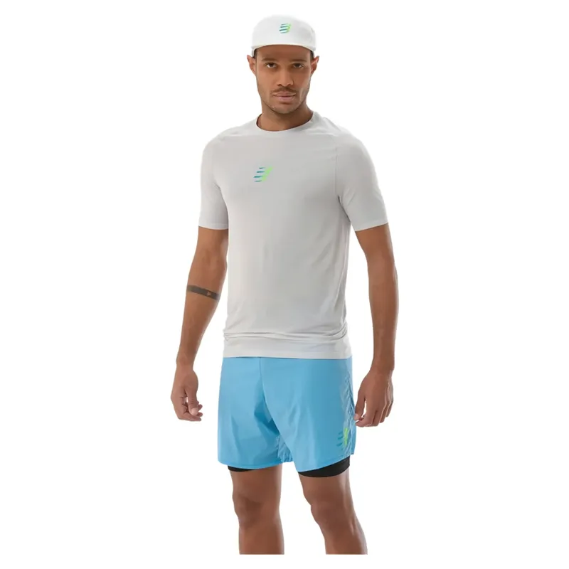 Compressport Trail Racing Short Sleeve T-Shirt Mens in Gray Violet
