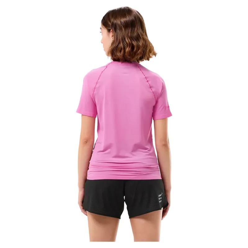 Compressport Trail Racing Short Sleeve T-Shirt Womens in Begonia-1