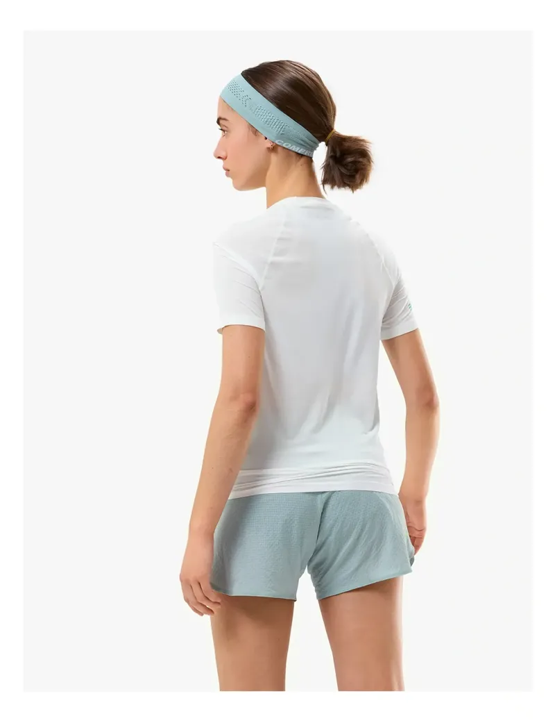 Compressport Trail Racing SS T-Shirt Womens in Star White-1