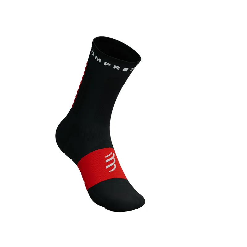 CompresSport Ultra Trail V2.0 Running Socks in Black Red-2