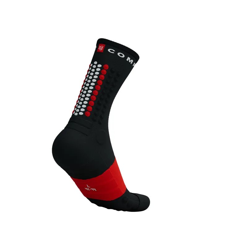 CompresSport Ultra Trail V2.0 Running Socks in Black Red-5