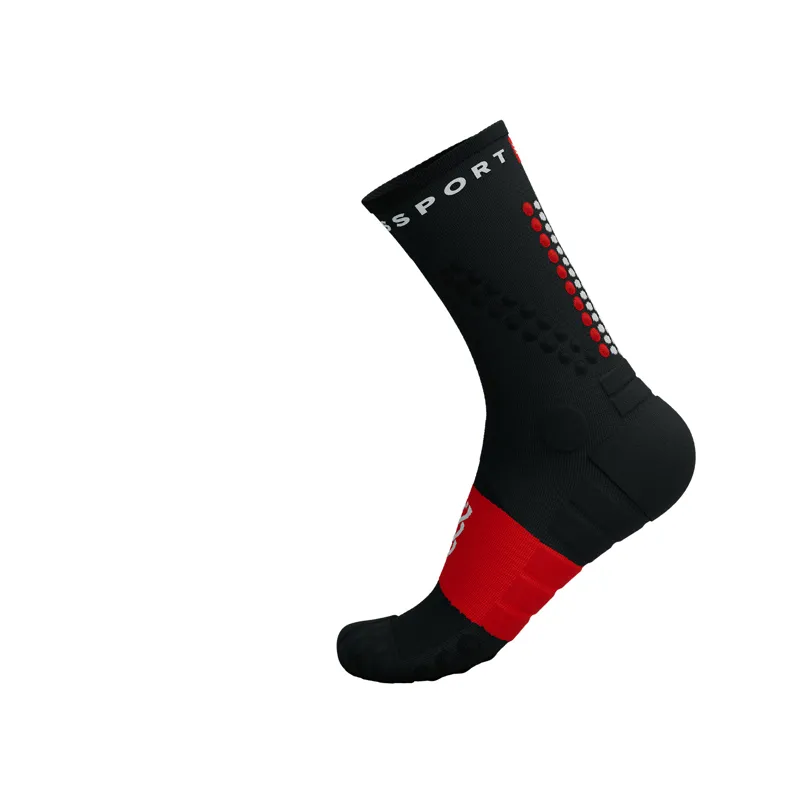 CompresSport Ultra Trail V2.0 Running Socks in Black Red-7