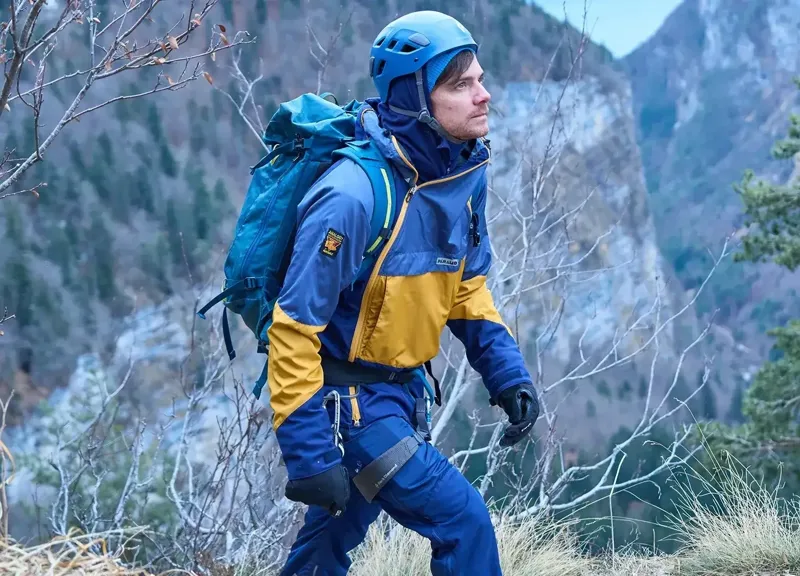 Paramo Velez Evolution Hybrid Smock Mens in Midnight/Fire/Indigo-13