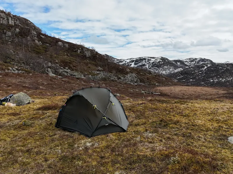 Nortent Vern 1 Silnylon 3S Tent with Footprint in Army Green-4