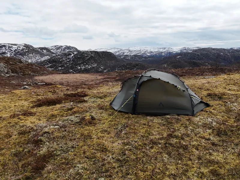 Nortent Vern 1 Silnylon 3S Tent with Footprint in Army Green-5