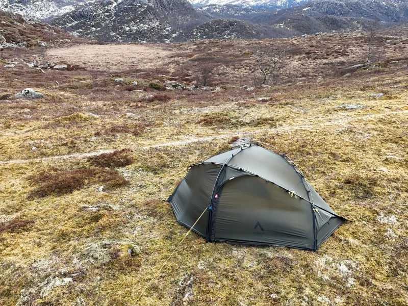 Nortent Vern 1 Silnylon 3S Tent with Footprint in Army Green-6