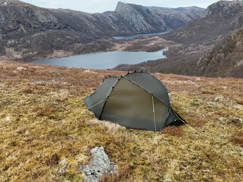 Nortent Vern 1 Silnylon 3S Tent with Footprint in Army Green-8
