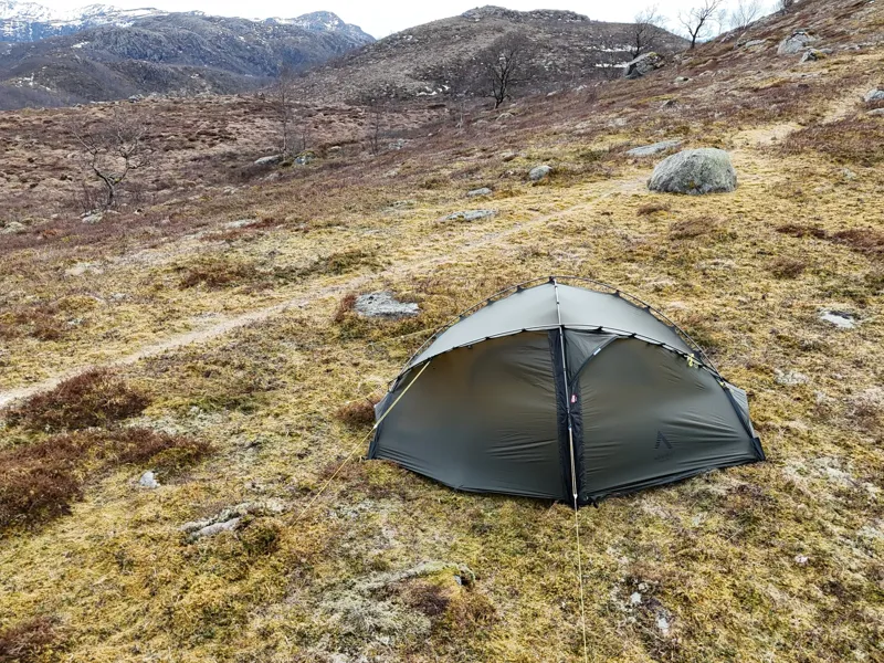 Nortent Vern 1 Silnylon 3S Tent with Footprint in Army Green-13
