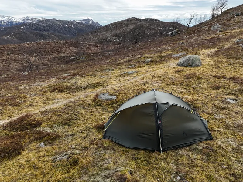 Nortent Vern 1 Silnylon 3S Tent with Footprint in Army Green-12