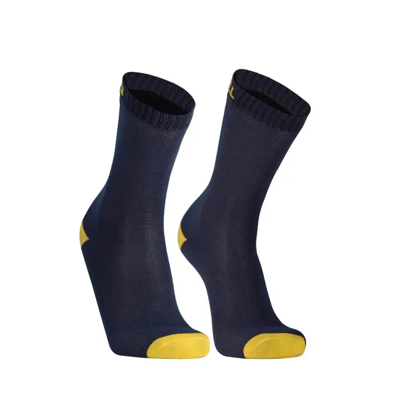 Dexshell Ultra Thin Bamboo Waterproof Sock in Navy/Lime