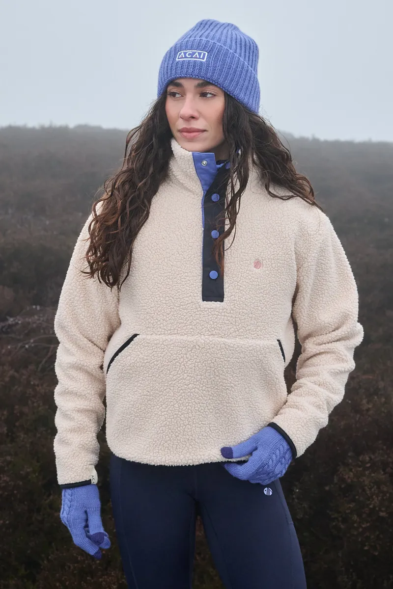 Acai Nomad Fleece Women's in Oatmeal/Navy