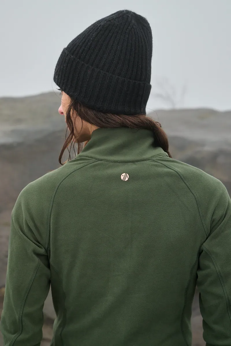 Acai Endurasoft Full Zip Fleece Womens in Woodland Green-4