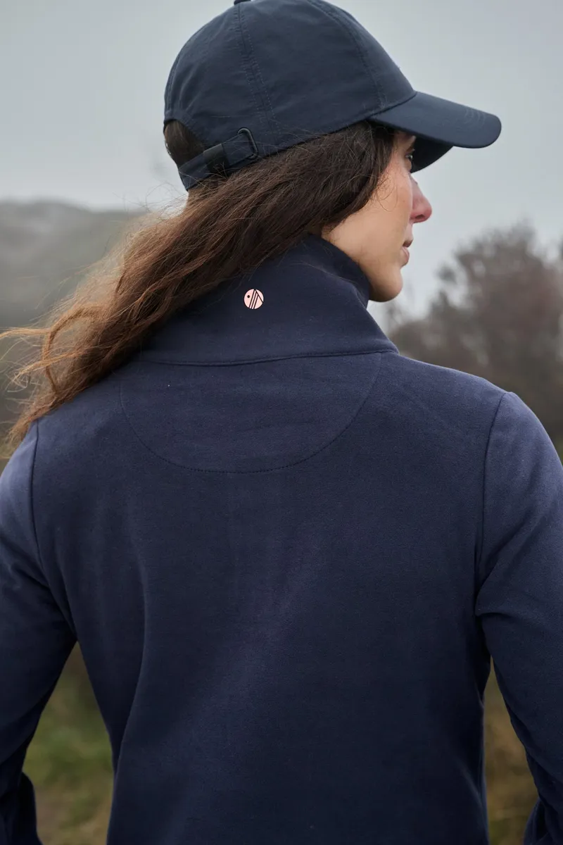 Acai Endurasoft Quarter Zip Fleece Womens in Deep Navy-4